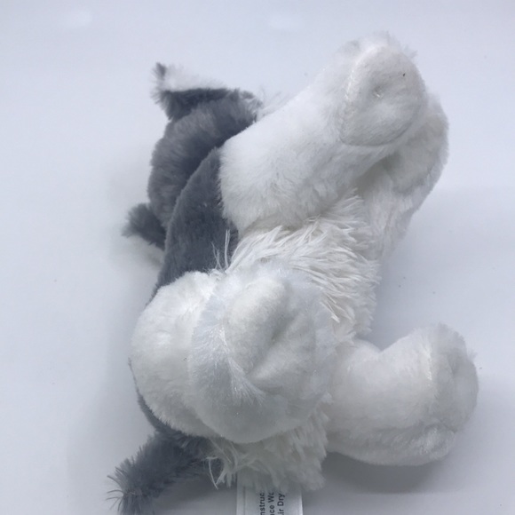 Fiesta Plush White and Gray Husky Stuffed Animal - Picture 8 of 8
